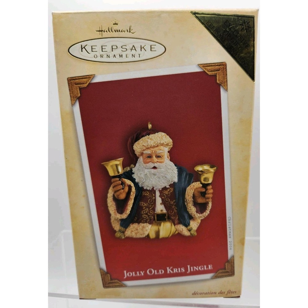 Hallmark 2004 Keepsake Ornament Holiday Christmas Jolly‎ Old Kris Kringle Bell